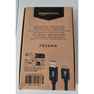 Amazon Basics Micro USB to USB-A 3.0 Charger Cable, 4.8Gbps High-Speed with Gold